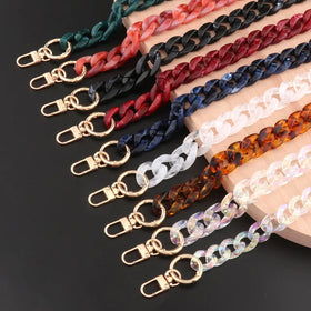 Deepeel AL066 40cm Handbag Accessories Short Resin Chains Acrylic Bag Chain Purse Chain