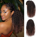Kinky Curly Crochet Synthetic Hair Ponytail with Pins High Temperature Fiber Material Synthetic Hair Kinky Curly