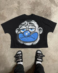 Boxy Heavyweight Crew T-Shirt Custom Men's Cotton Short Sleeve Crew Neck Loose Basic Tops Solid Athletic Printed Graphic Tee