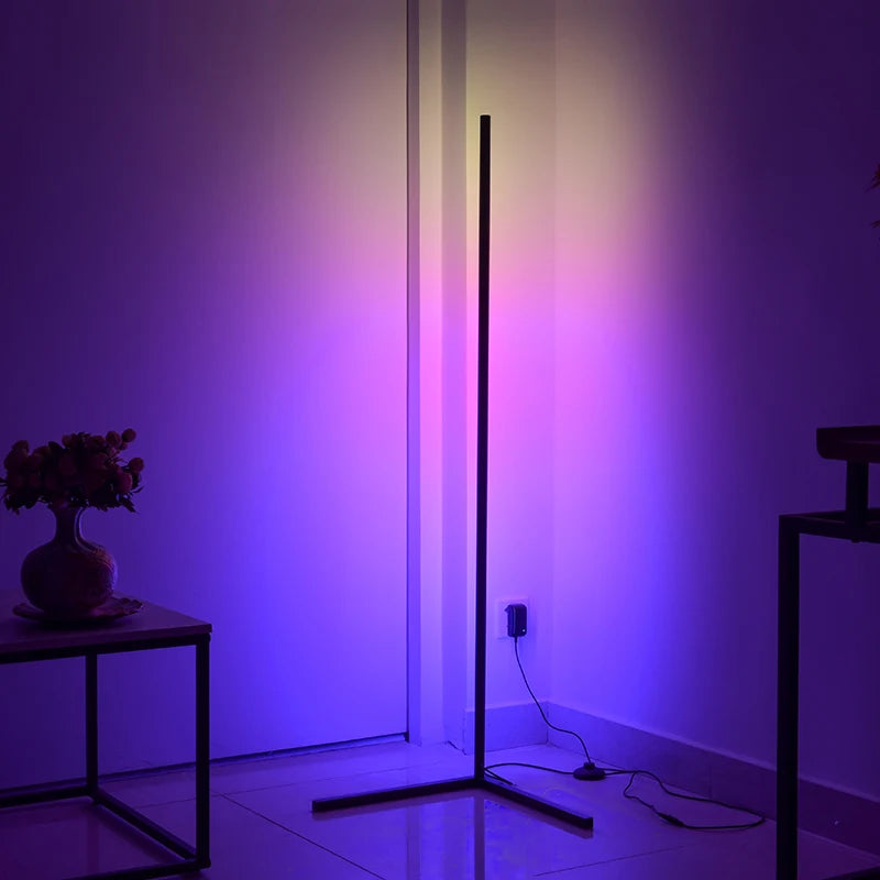 Remote Control Lamps Home Decor 140cm Lampada Da Terra Design Minimalist Floor Lamp Living Room