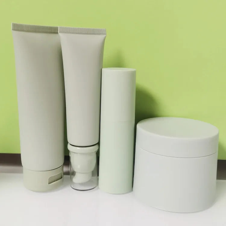 Cosmetics Green 15ml 30ml 50ml 100ml 120ml Vacuum Bottle Lotion Series Eye Face Cream 15g 30g 50g 100g Cream Jar