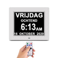 New Design Modern Silent Led Digital Calendar Day Clock 8 Inch Dementia Elderly Seniors Retirement Alarm Clock