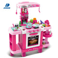 Kids Pretend Play Kitchen Playsets Toy With Realistic Lights & Sounds   Boys and Girls Kitchen Toy Cooking Tools