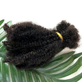 Hot Sale Kinky Curly 4b 4c Short Soft Raw Virgin Hair Afro Kinky Bulk Human Hair Extension