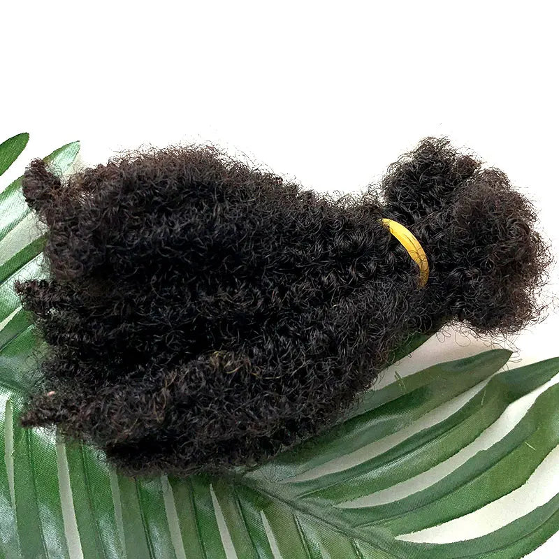 Hot Sale Kinky Curly 4b 4c Short Soft Raw Virgin Hair Afro Kinky Bulk Human Hair Extension