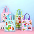 Cross Border Happy Birthday Cartoon Animals Children's Gift Tote Bag-Portable Waterproof Non-woven Fabric 22x23x11CM