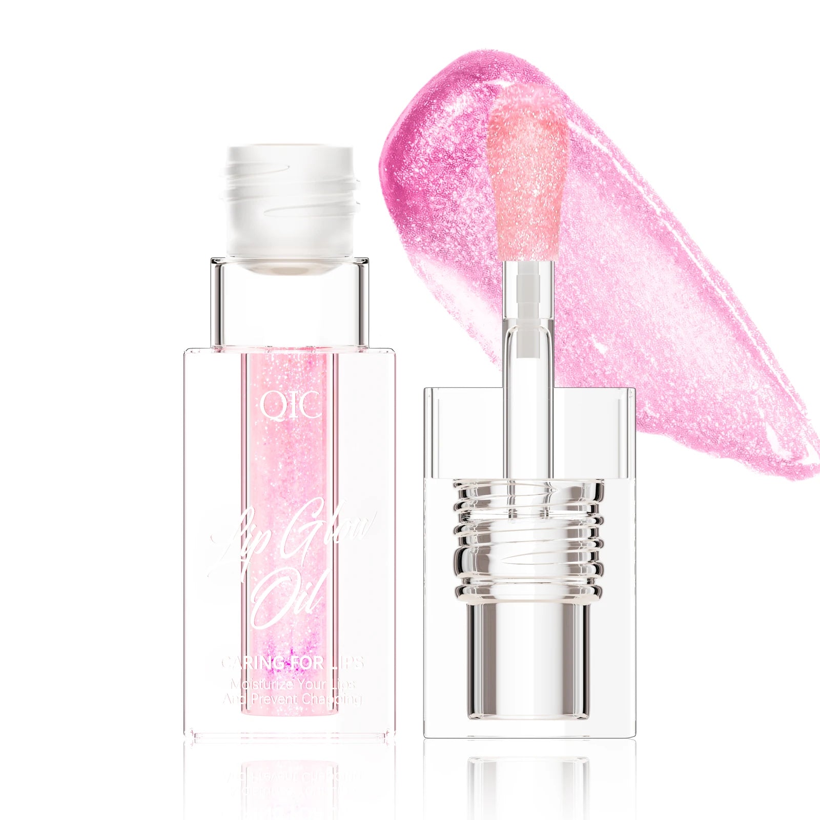 Color Changing Lip Oil Clear Glossy Vegan Lipgloss Plumper Flavoring Oil Fruit Tint Glow Private Label Lip Oil