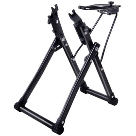 Portable Bike Tire Holder Indoor Bike Repair Stand Foldable Bicycle Parking Rack