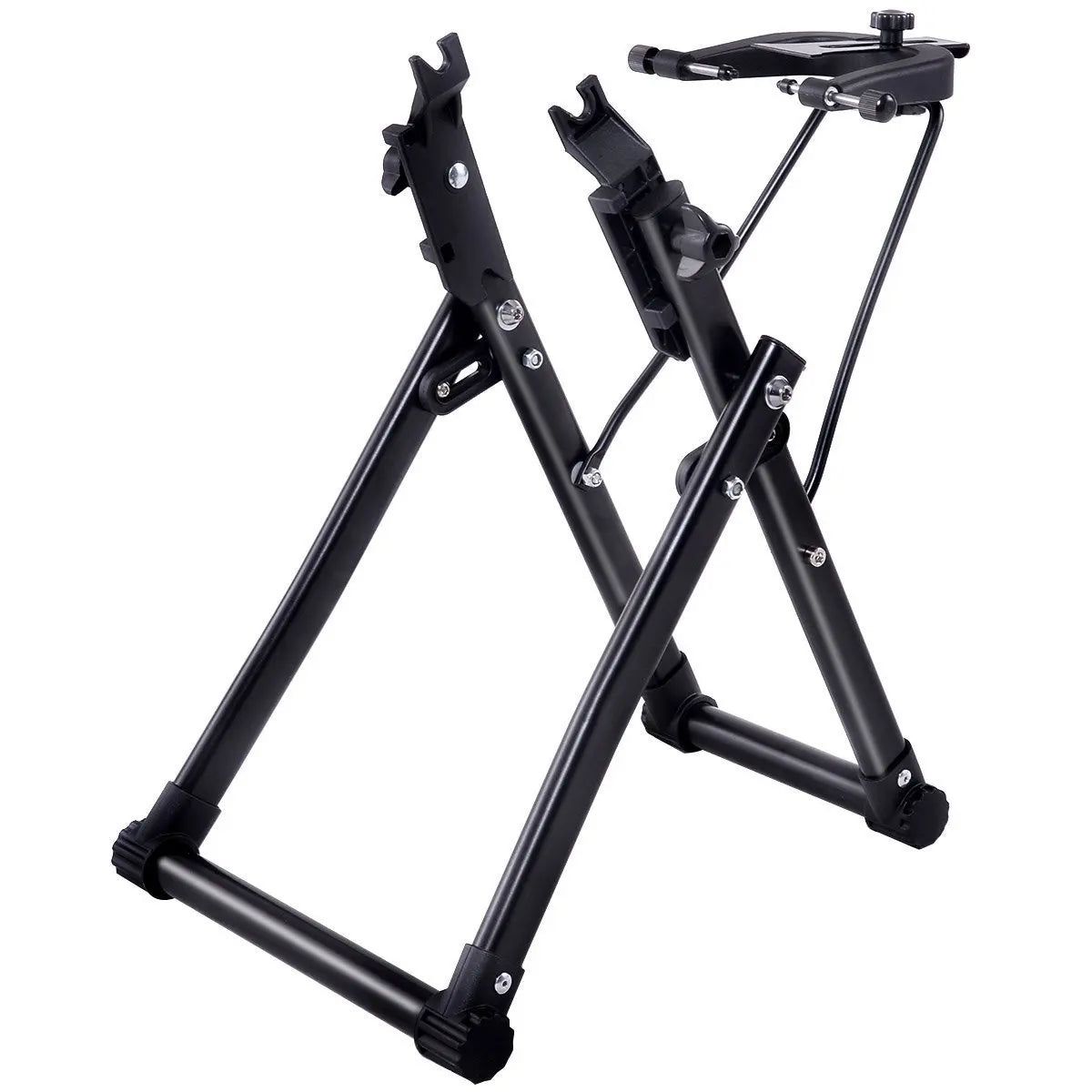 Portable Bike Tire Holder Indoor Bike Repair Stand Foldable Bicycle Parking Rack MegaBDM