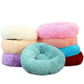 Wholesale Soft Round Long Plush Small and Large Size Dog Bed House Dog Mat
