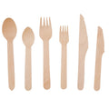 Customized Eco-friendly Disposable 160mm Wooden Fork Knife Spoon for Restaurant and Camping