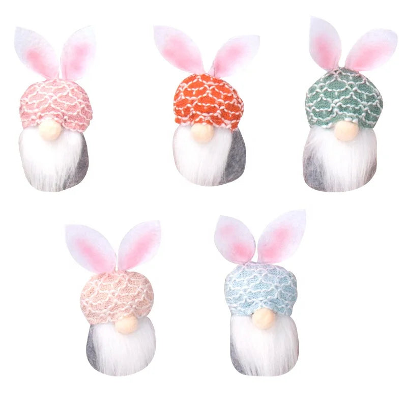 Easter Gnome Bunny Hanging Ornaments Set Suppliers for Home Party Tree Ornament