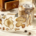 1Roll Swinging Brown Stains Collection Collage Finding Base Tape Handbook European Vintage Decoration