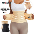 Plus Size Full Body Women Mesh Ventilate Double Belt Trimmer Wrap Corset Waist Trainer Shaperwear Tummy Control Shaper