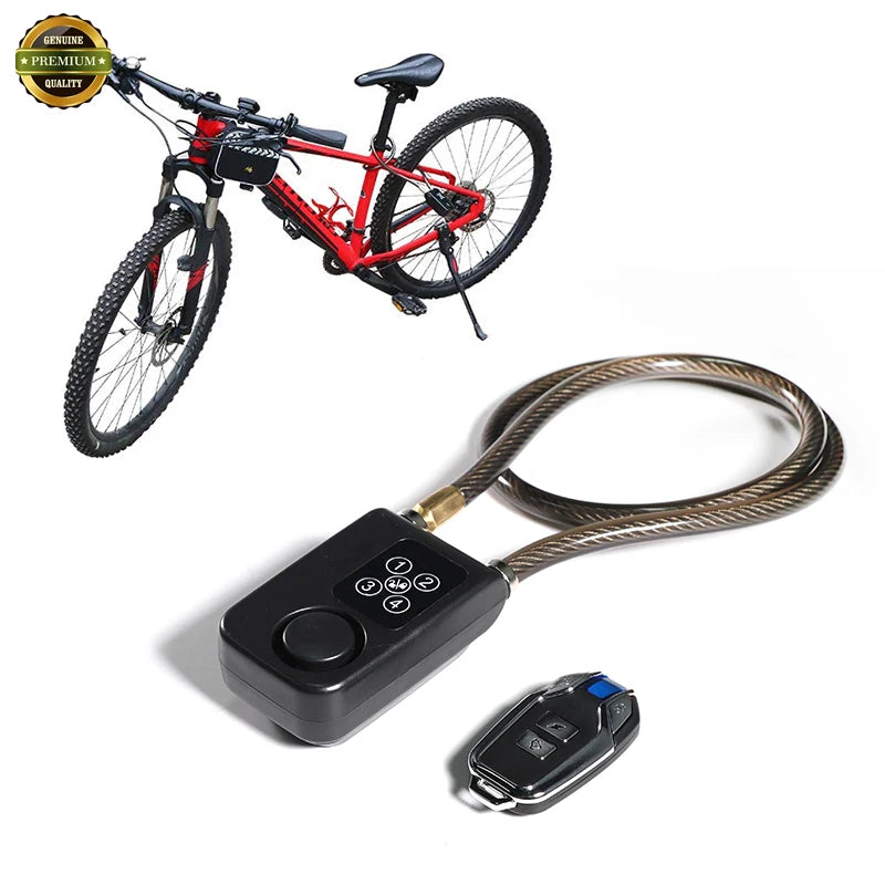 Superbsail Smart Bike Lock Wireless Remote Control Portable Bicycle Cycling Security Alarm Cycling Security Alarm for Outdoor