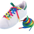 Colorful 8mm Flat Shoelaces Sneaker Shoe Laces Printed Decorative Shoelaces Camouflage Replacement Shoelaces