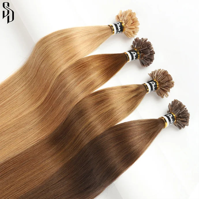 Wholesale Cuticle Aligned Remy Hair U Tip Extension U Tips Virgin Hair Extensions Vendors Human Hair 1 Gram Hairextensions U Tip