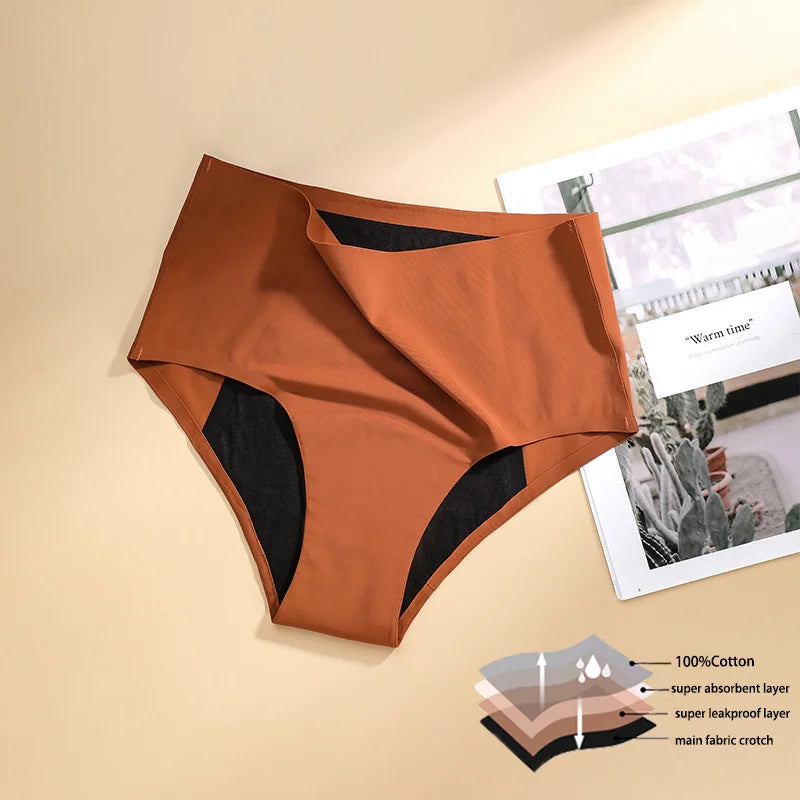 SHINBENE High Waist Period Underwear OEM 4 Layers Moderate Absorbency Period Panties for Women