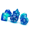 Udixi Acrylic RPG Polyhedral Dungeons and Dragons Plastic Custom logo Dice Blue&Green