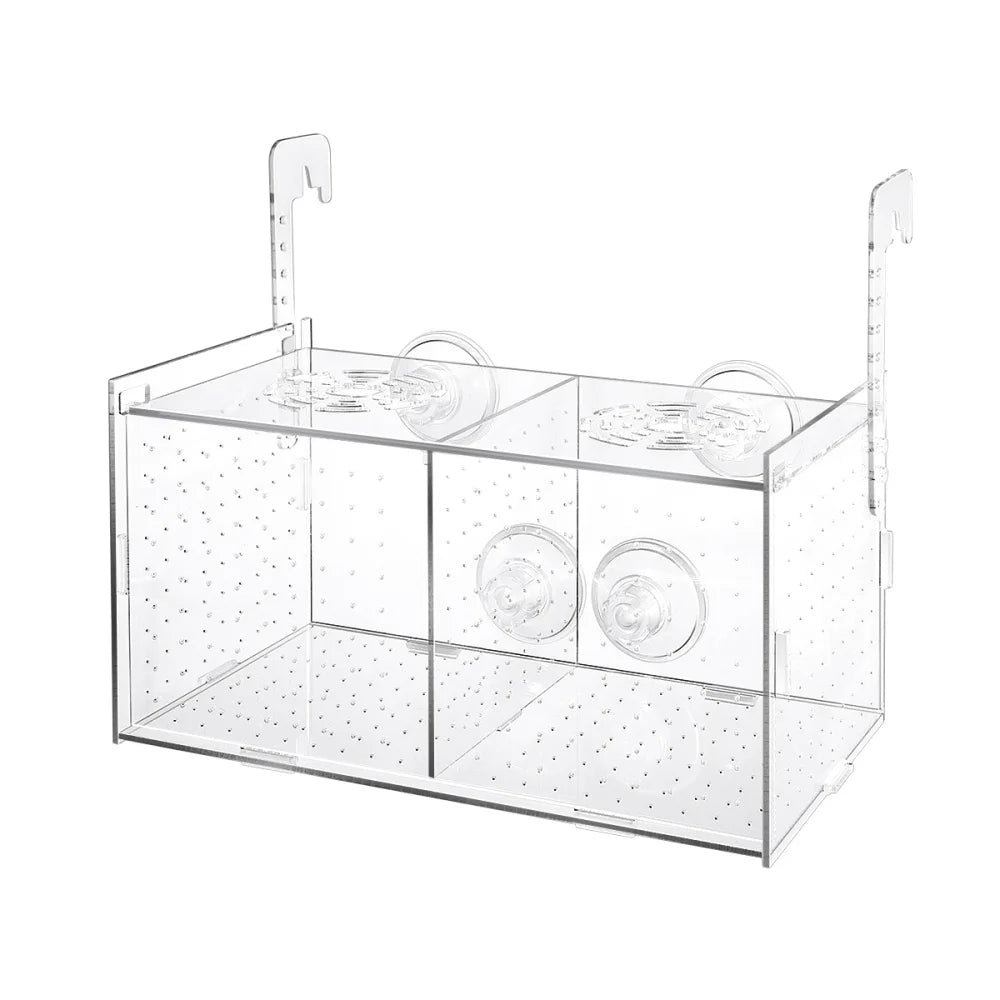 Transparent Plastic Acrylic Fish Breeding Tank Isolation Box Aquarium Incubator Hatching Box