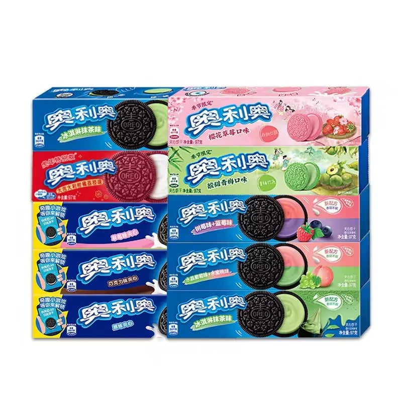 Low Price Wholesale Oreo Biscuits Hot Selling Chinese Snack Food Sandwich Chocolate Biscuits and Cookies Exotic Snacks 97g