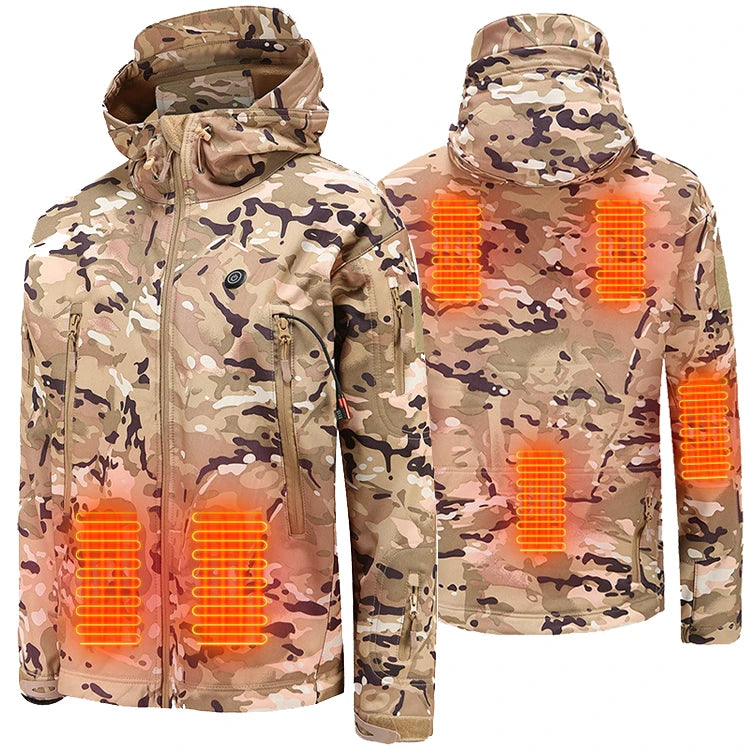 Power Bank Operated Temperature Control Heating USB Jacket Winter Wear for Hunting Fishing Camping