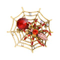 Fancy Crystal Rhinestones Alloy Silver Plated Women Men Children's Big Insect Spider Wedding Engagement Gift Party Brooch Pins