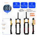 mtb bike fork mountain bicycle suspension forks 27.5" 29inch ER 30MM 39.8mm air resilience thru axle15*110 damping centrum