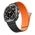 No Gap Breathable Soft Silicone Sport Smart Watch Band with Magnetic Clasp 22cm for for Watch 7 Ultra 47mm