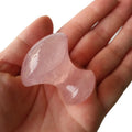 Huiying Wholesale Rose Quartz Pink Facial Massager Mushroom Gua Sha Board Custom Massage Tools
