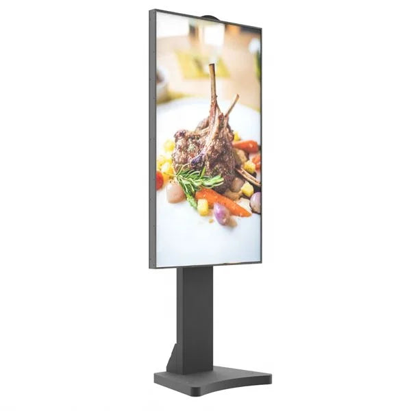 VISIGN 55 65 75inch Floor Standing High Brightness Media Player 4K Resolution Indoor Digital Signage Lcd Window Display