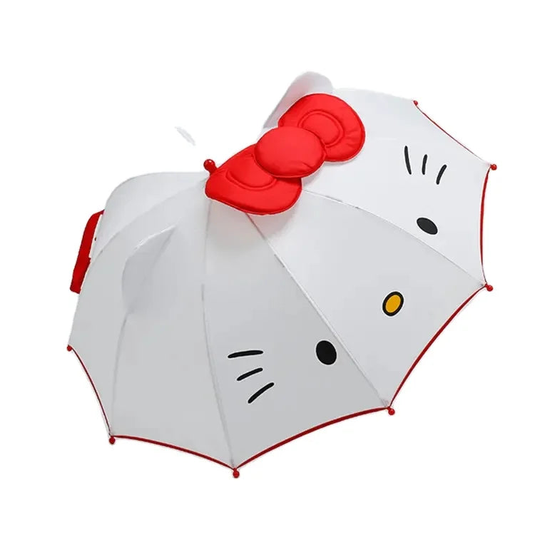 Wholesale Cute Design Customized Print Children's Kids Umbrella Kid Safety Design Straight Umbrella