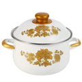 Luxury Cast Iron Enamel Steel Casserole Pot American Style Large Capacity Non-Stick Lightweight Induction Stove Compatible Oven