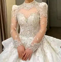 S0020Y High -quality Hot Sales With Hijab Price Wholesale Price Lace Fabric Bride White Plus Size Wedding Dresses