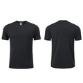 New Design Logo Men's  T-Shirt OEM Plain Color Quick Dry 100% Polyester Casual Short T-Shirt O-Neck Screen Print Breathable TEE