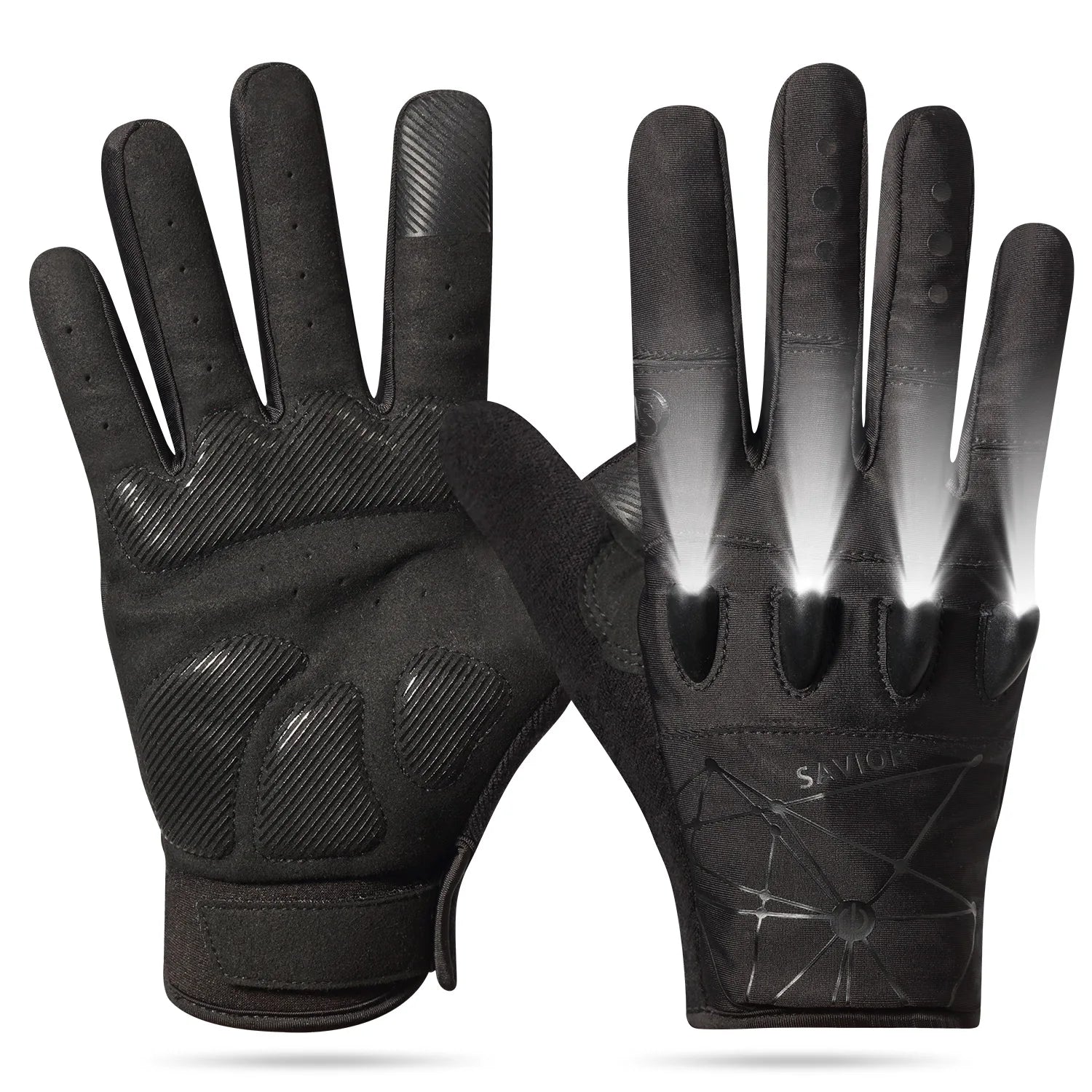 Cycling Glove Factory Direct Sales Shock Absorbing Bicycle LED Cycling Glove