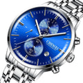 CHENXI 971 Watch for Men Fashion Multifunctional Chronograph Stainless Steel Waterproof Mens Wristwatches Luxury Quartz Watches