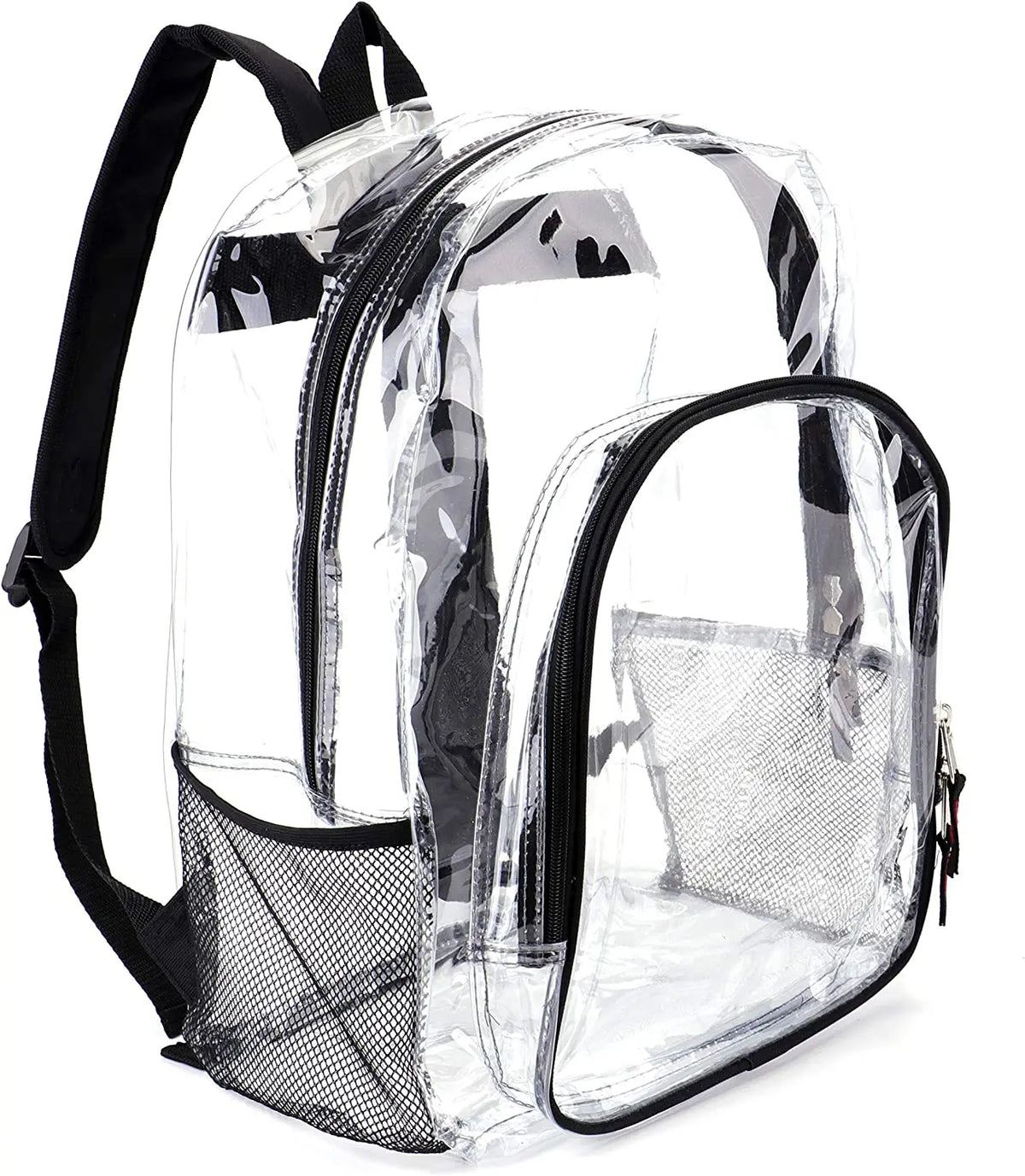 Wholesale Men's and Women's Universal Fashion Line Sequence Transparent Backpack PVC Waterproof Travel Backpack