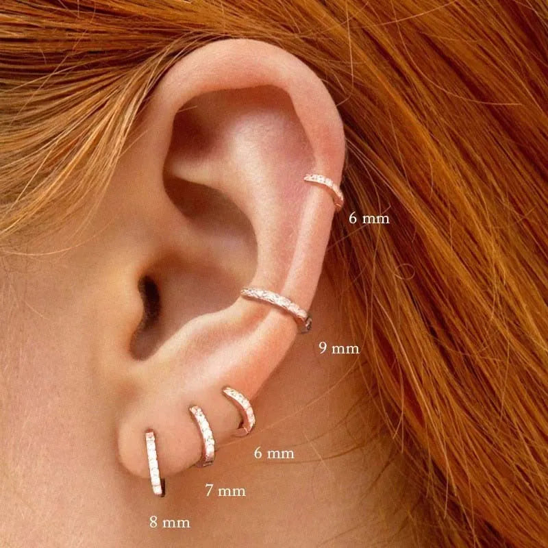 Fashion High-end Diamond-encrusted Earrings Trendy Jewelry Ear Studs Ear Clips Birthday Prom Party Wedding Birthday Gift