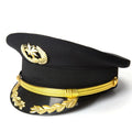 Style Unisex Captain Sailor Hat Navy Classic for Beach or Business Authentic Look for Adults White Plush Plain Face Cap Unisex