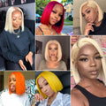 Blonde 613 150% Density 13*4 Brazilian Bob Wigs Cheap Price 13x4 Short Bob Lace Wig Human Hair Frontal Bob Wig