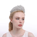 Cubic Zircon Luxury Pageant Women Princess Headpiece Wedding Bridal Tiaras Crowns for Queen