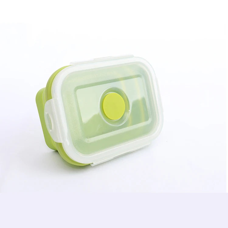 Hot Sale Silicone Mini Cute Collapsible Portable Lunch Box Microwave Food Storage Container Silicone for Kid Camping