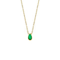 Diamond Teardrop Necklace Luxury CZ Stone 925 Sterling Silver Chain 14K 18K Gold Plated Elegant Birthday Jewellery