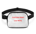 Classic Custom Print Polyester Flat Waist Belt Bag OEM Multi Pockets Zipper Waterproof Women Chest Outdoor Sports Gym Yoga Funny
