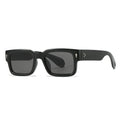 Custom Designer Retro Square Shades Sunglasses Women Men Wide Legs Green Plastic Sunglasses 2023 Square