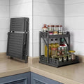 Multifunctional Folding Shelf Kitchen and Bathroom Countertop Shelf Spice Rack Shower Storage Rack shelves
