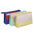 Eco Friendly Saffiano Leather Makeup Bag with Portable Logo Custom PU Cosmetic Wash Zipper Pouch Bag for Women OEM