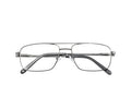 Double bar Special Flex Hinge Style Squared Resin Lenses Metal Male Optical Frame Men