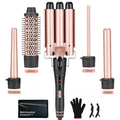 Adjustable-temperature Long-lasting User-friendly Ceramic LED Display PTC Heater Curling Iron for Home & Hotel Use